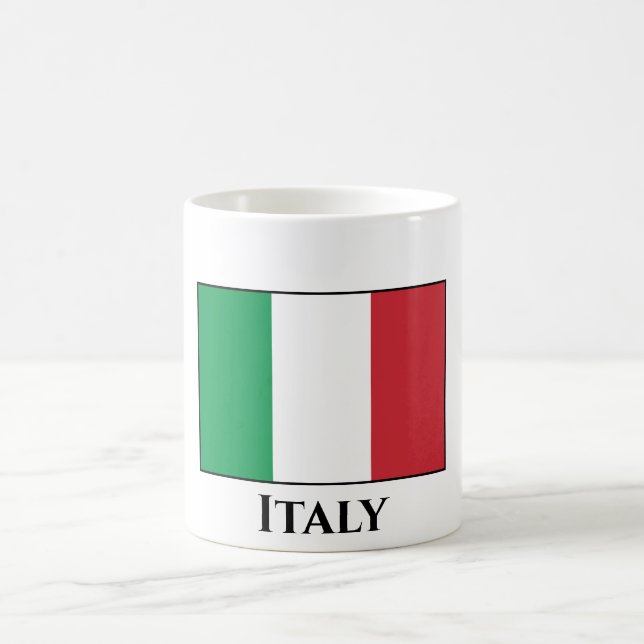 Italienische Flagge Kaffeetasse (Mittel)