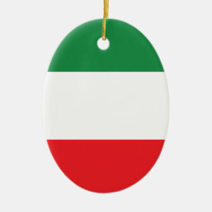 Italienische Flagge Keramik Ornament
