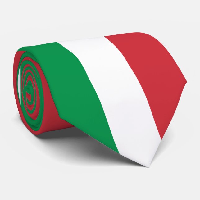 Italienische Flagge Krawatte (Gerollt)