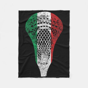 Italienische Flagge Lacrosse Fleecedecke