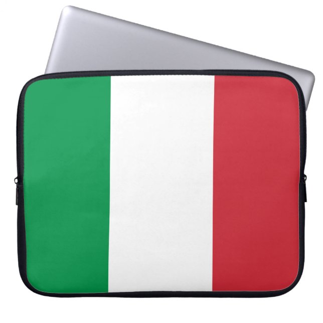 Italienische Flagge Laptopschutzhülle (Vorderseite)