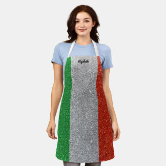 Italienische Flagge Lebensmittel Koch Küche GRILLE Schürze
