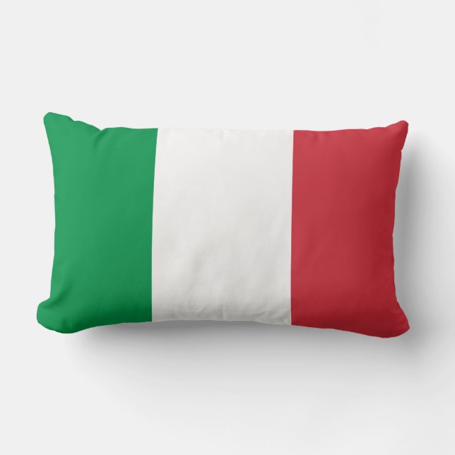 Italienische Flagge Lendenkissen (Vorderseite)