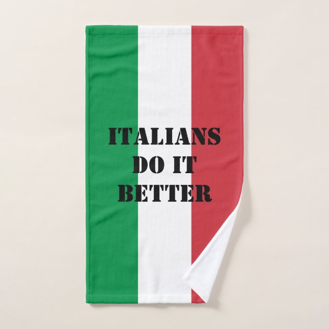 Italienische Flagge lustige Handtuch-Handtuch Handtuch (Handtuch)