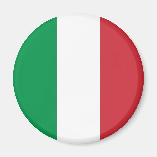 Italienische Flagge Magnet (Vorne)