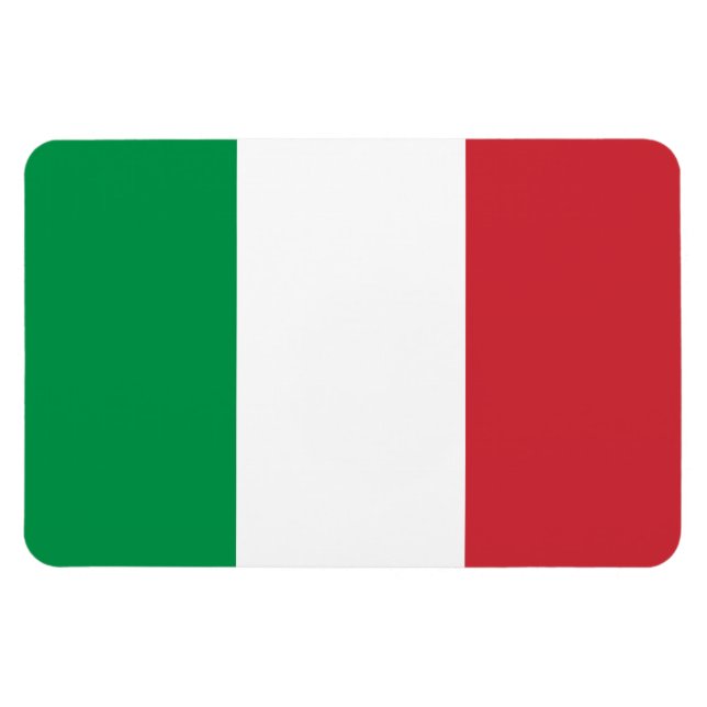 Italienische Flagge Magnet (Horizontal)