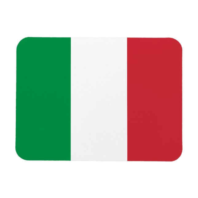 Italienische Flagge Magnet (Horizontal)