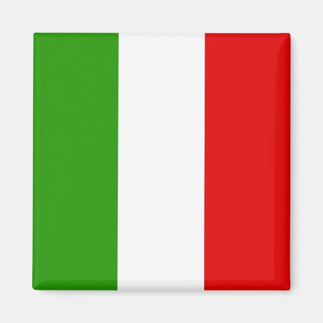 Italienische Flagge Magnet (Vorne)