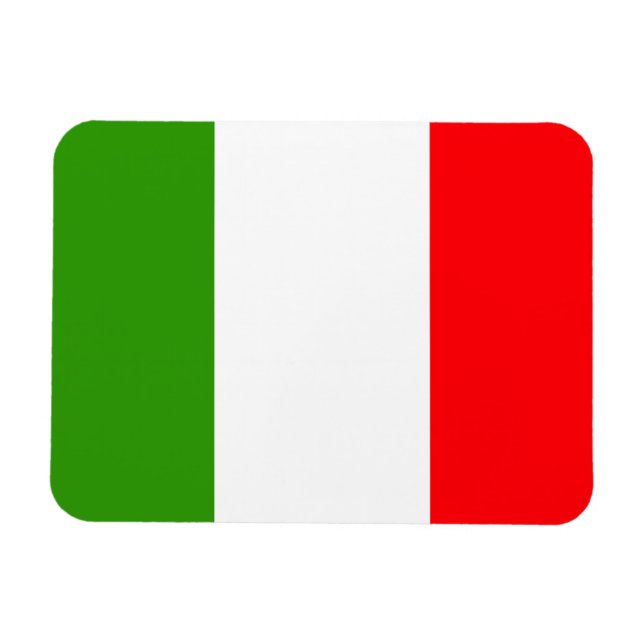 Italienische Flagge Magnet (Horizontal)