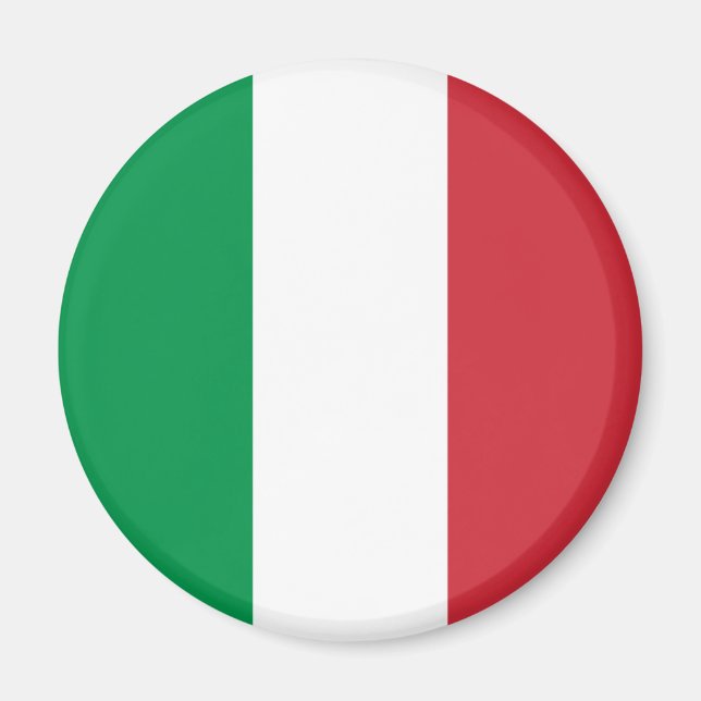 Italienische Flagge Magnet (Vorne)