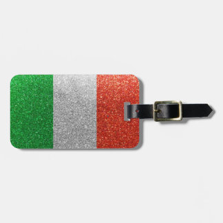 Italienische Flagge Mailand Bling Glitzer Mode Gepäckanhänger