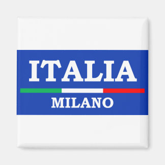 Italienische Flagge Milano Italia Azzurri Magnet