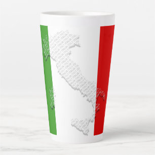 Italienische Flagge Milchtasse