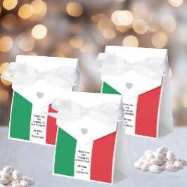 Italienische Flagge mit individuellem Text Geschenkschachtel