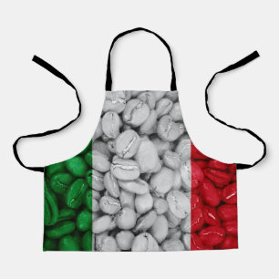 Italienische Flagge mit Kaffee Schürze