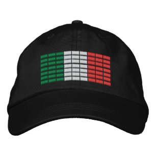 Italienische Flagge mit verziertem Hut 1