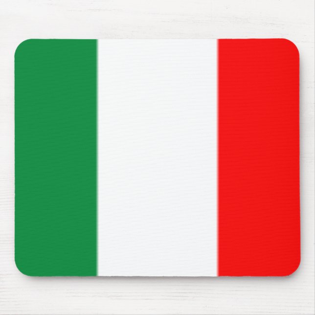 Italienische Flagge Mousepad (Vorne)