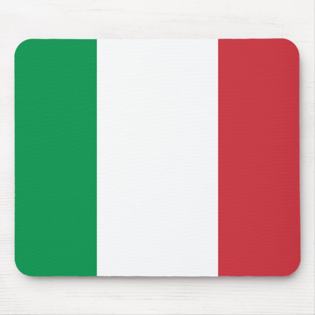 Italienische Flagge Mousepad (Vorne)