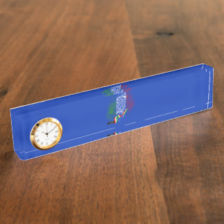 Italienische Flagge Namensplakette
