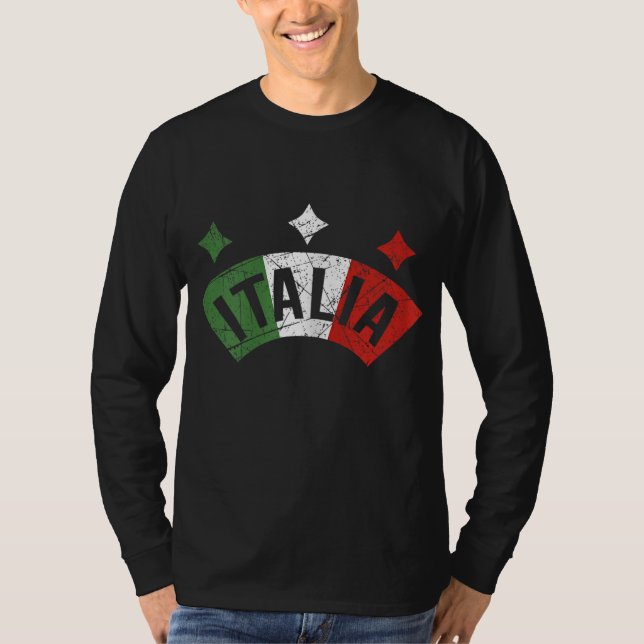 Italienische Flagge Not leidende Italienische Fami T-Shirt (Vorderseite)