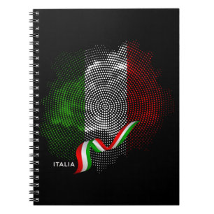 Italienische Flagge Notizblock