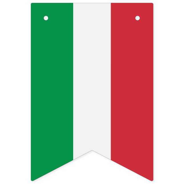 Italienische Flagge, Party-Fahne mit der Flagge (Erste Fahne)