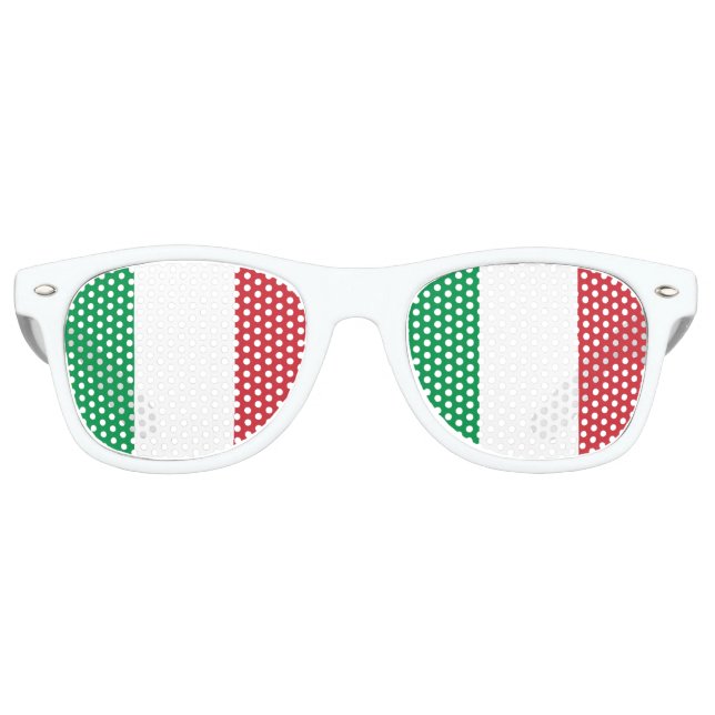 Italienische Flagge Partybrille (Vorderseite)