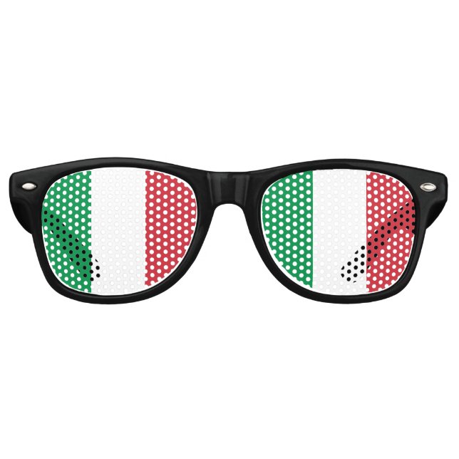 Italienische Flagge Partybrille (Vorderseite)
