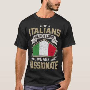 Italienische Flagge Passionierte Italiener Mädchen T-Shirt