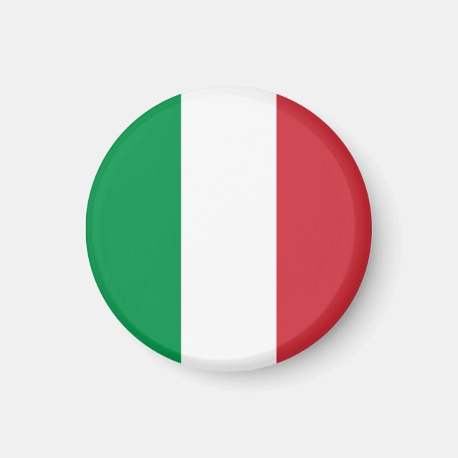Italienische Flagge Patriotisch Magnet (Vorne)