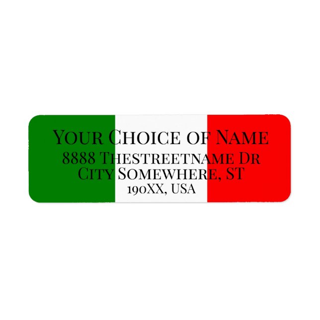 Italienische Flagge Patriotische Italienische Farb (Vorne)