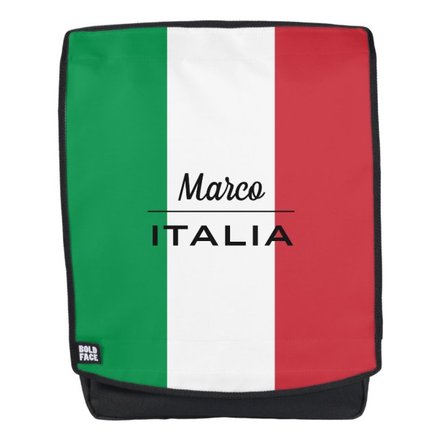 Italienische Flagge personalisierten Büros Rucksack (Vorderseite)