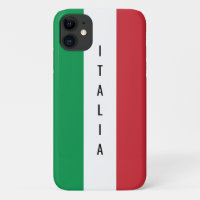 Italienische Flagge personalisierter Name