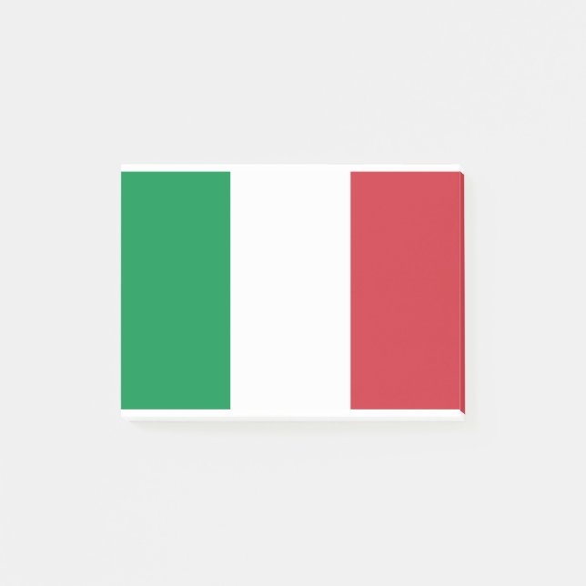 Italienische Flagge Post-it Klebezettel (Vorderseite)