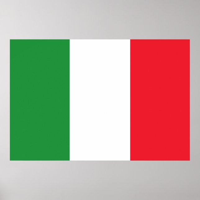 Italienische Flagge Poster (Vorne)