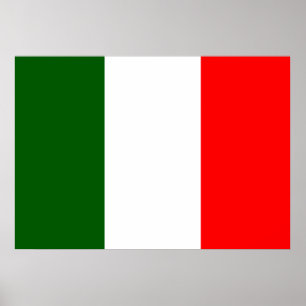 Italienische Flagge Poster