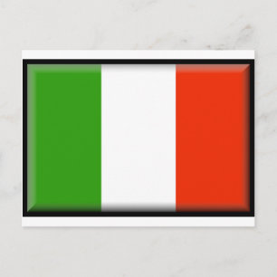 Italienische Flagge Postkarte
