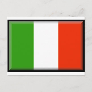 Italienische Flagge Postkarte
