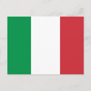 Italienische Flagge Postkarte