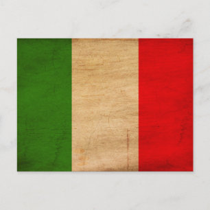 Italienische Flagge Postkarte