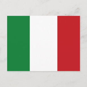 Italienische Flagge Postkarte