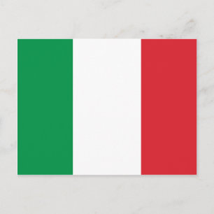 Italienische Flagge Postkarte
