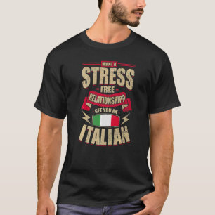 Italienische Flagge Proud Italiener - Damen und He T-Shirt