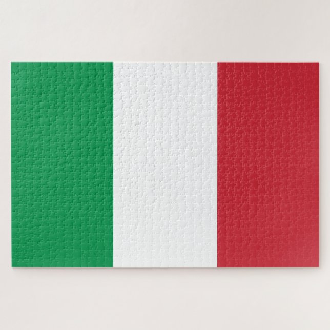 Italienische Flagge Puzzle (Horizontal)