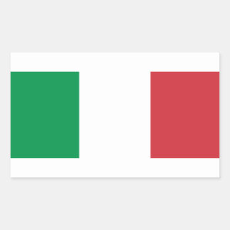 Italienische Flagge Rechteckiger Aufkleber
