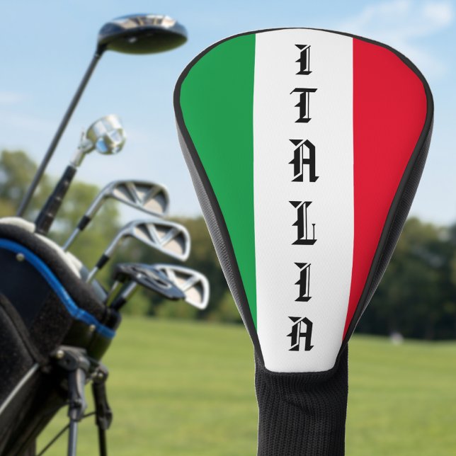 Italienische Flagge Rotes Weißes Grün Italien Golf Headcover (italy italian flag italia golf head cover)
