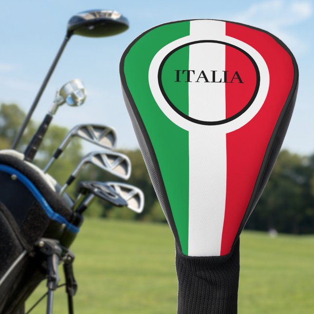 Italienische Flagge Rotes Weißes Grün Italien Golf Headcover (italy italian flag italia golf head cover)