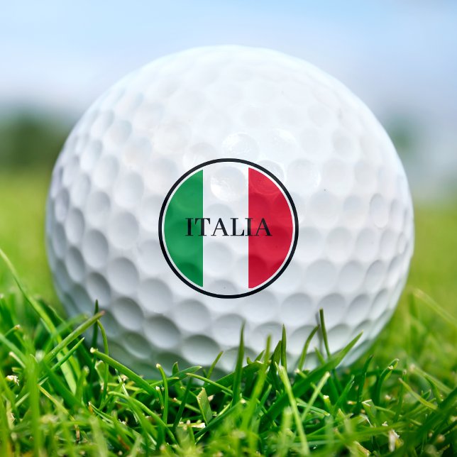 Italienische Flagge Rotes Weißes Grün Italien Golfball (Von Creator hochgeladen)
