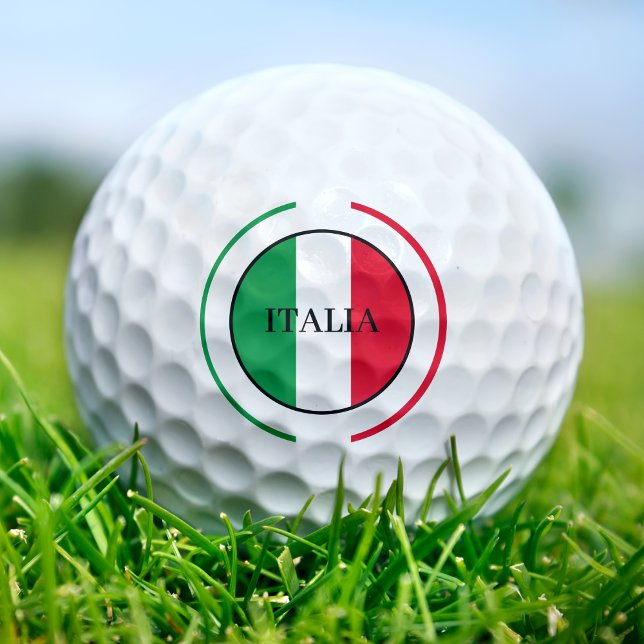 Italienische Flagge Rotes Weißes Grün Italien Golfball (Von Creator hochgeladen)