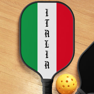 Italienische Flagge Rotes Weißes Grün Italien Pickleball Schläger